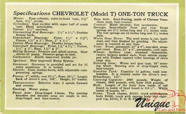 1922 Chevrolet Brochure Page 10